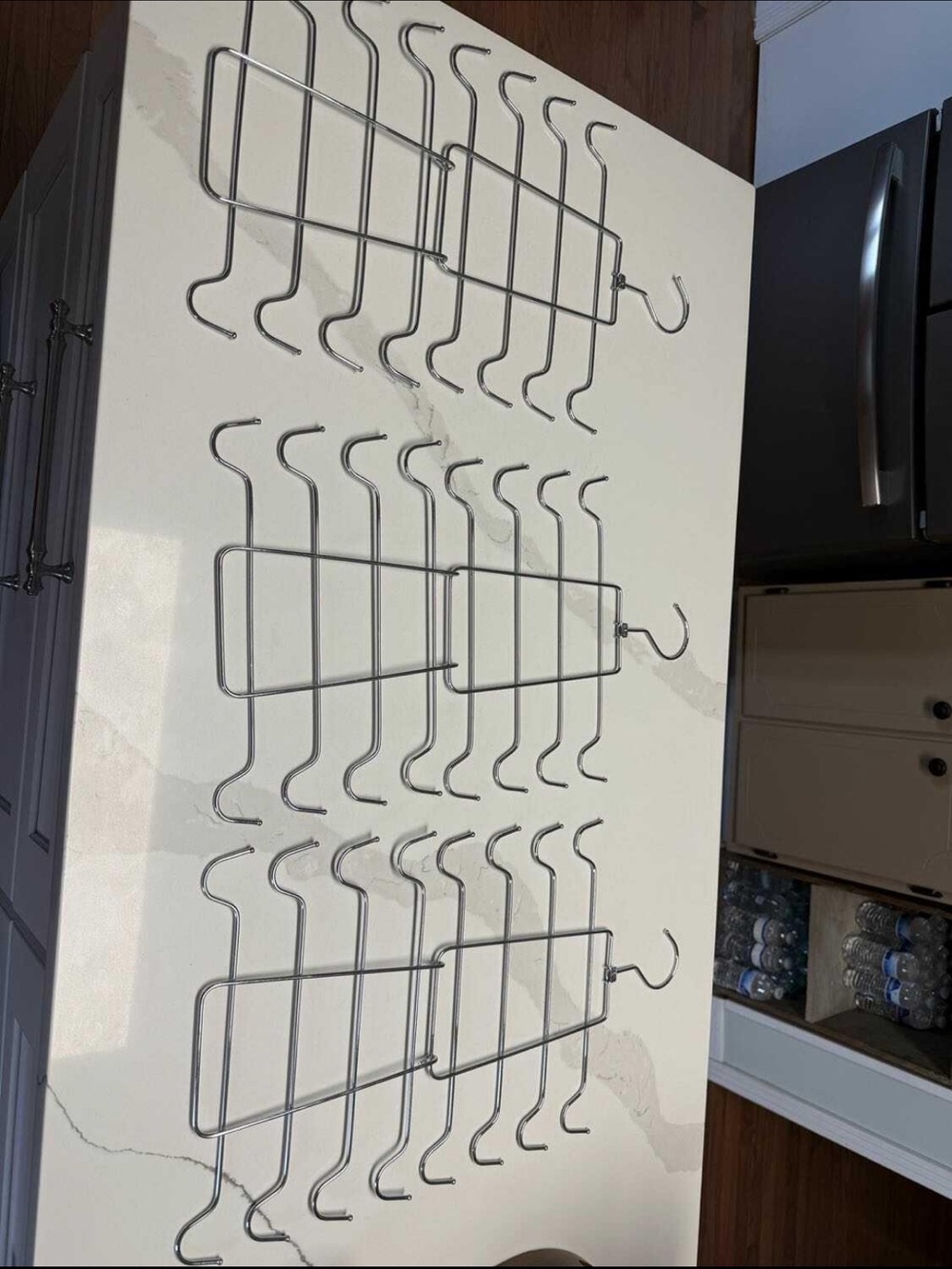 Metal Over-The-Door Hook Rack - Silver